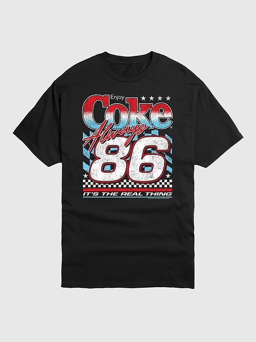 maglietta grafica coca-cola americana racing