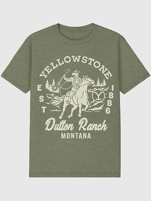 maglietta grafica yellowstone dutton ranch