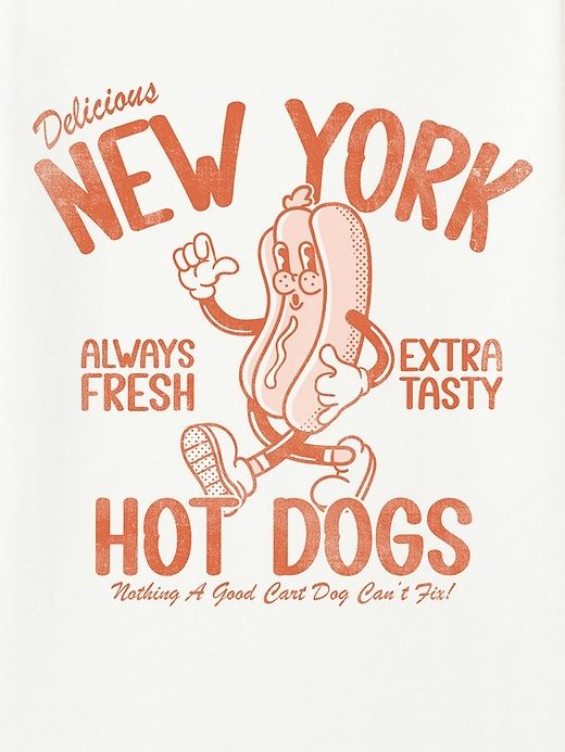 t-shirt grafica effetto consumato di new york