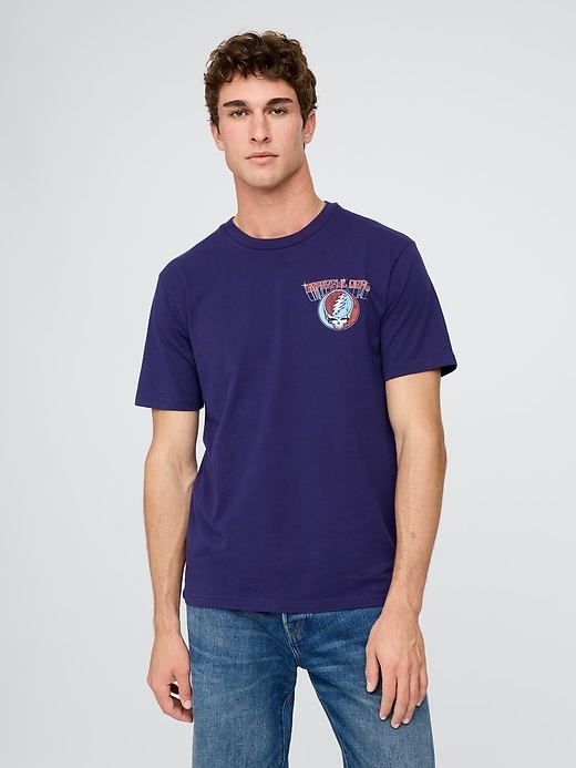 maglietta grafica rilassata dei grateful dead