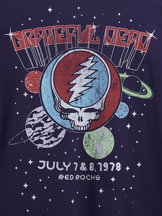 maglietta grafica rilassata dei grateful dead