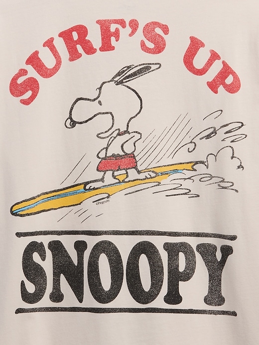 maglietta grafica rilassata snoopy