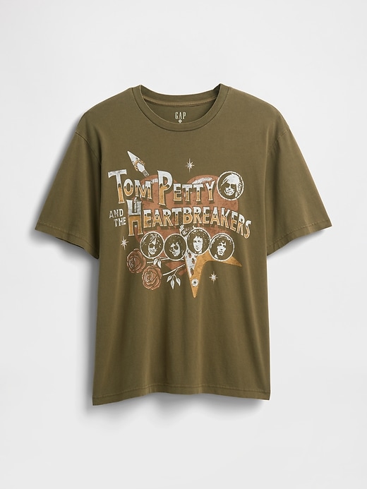 maglietta grafica rilassata di tom petty and the heartbreakers
