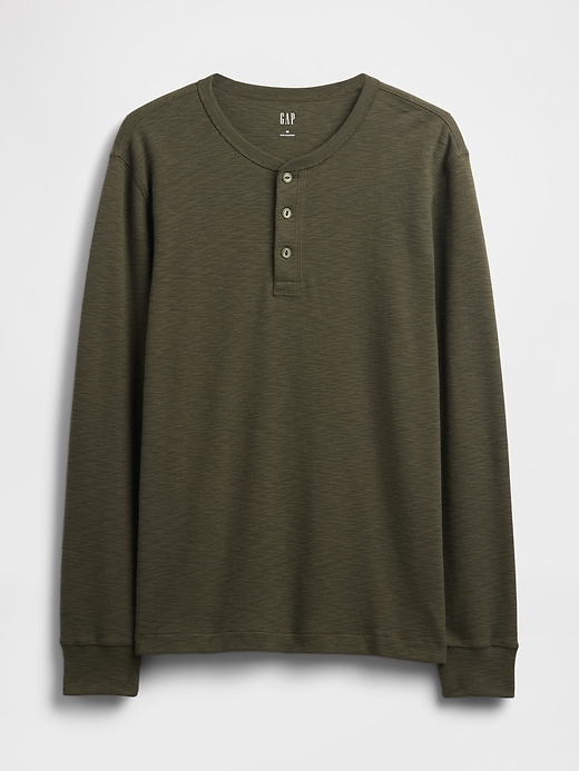 maglietta henley a doppia maglia