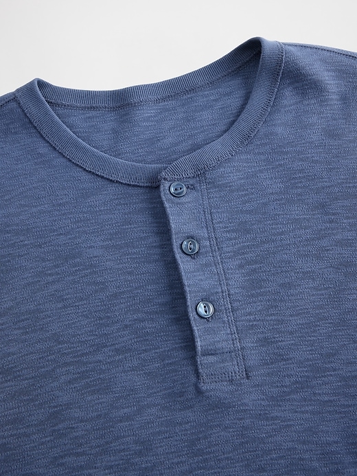 maglietta henley a doppia maglia
