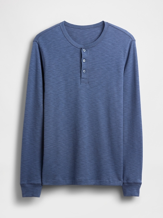 maglietta henley a doppia maglia