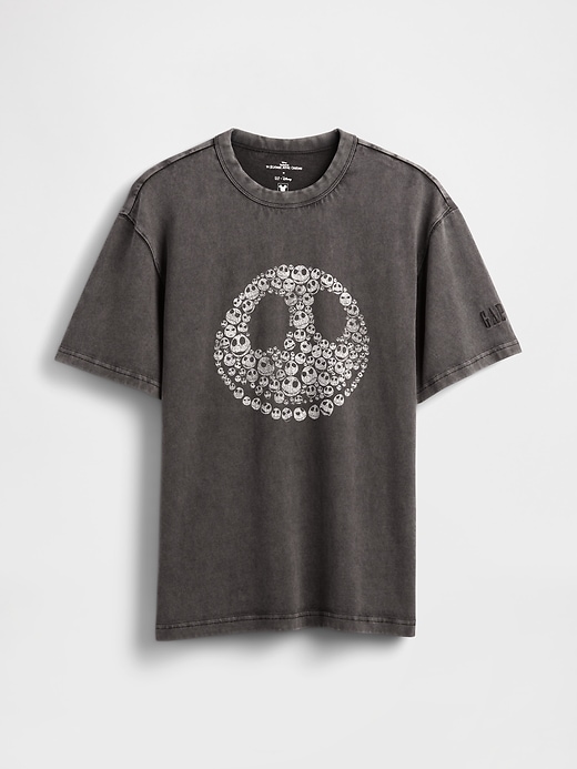 maglietta gap × disney the nightmare before christmas di tim burton con teschio