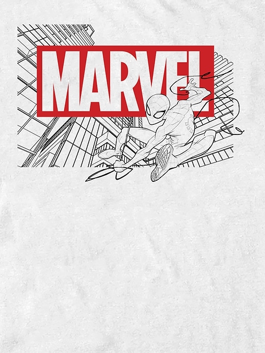 maglietta grafica classica di spiderman